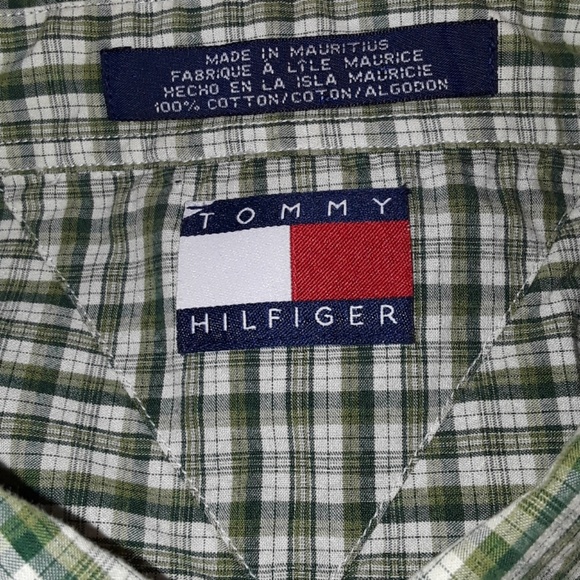 2 Tommy Hilfinger button down shirts Sz. Lg. - Picture 4 of 8